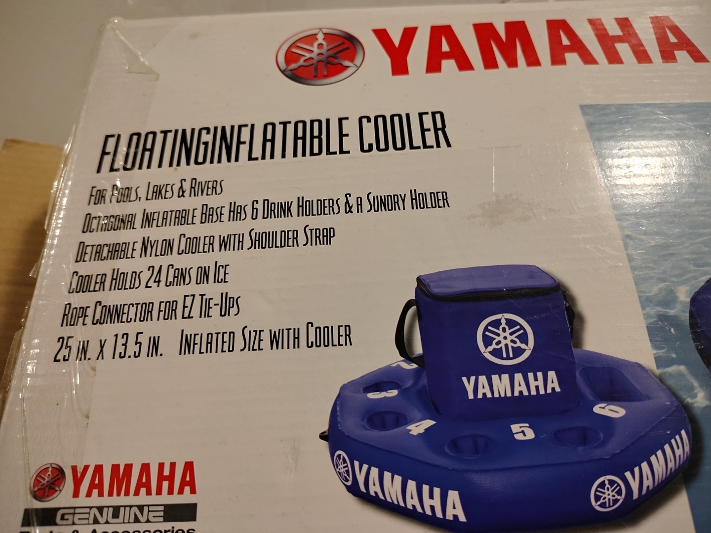 Yamaha Floating Inflatable Cooler PWC Waverunner Watercraft MAR-FLTCL-ER-06 New