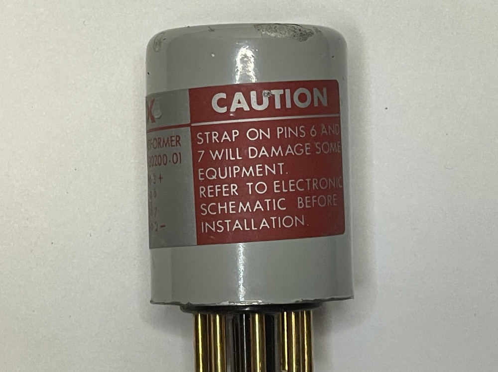 Ampex 4580200-01 Bridging Input Transformer Octal 8-Pin Tested