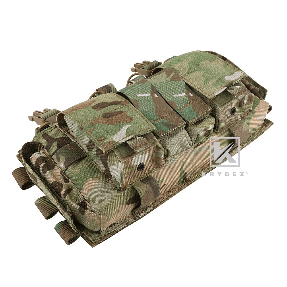 KRYDEX Tactical MF IV Placard Magazine Pouch Front Panel for Vest MC Camo