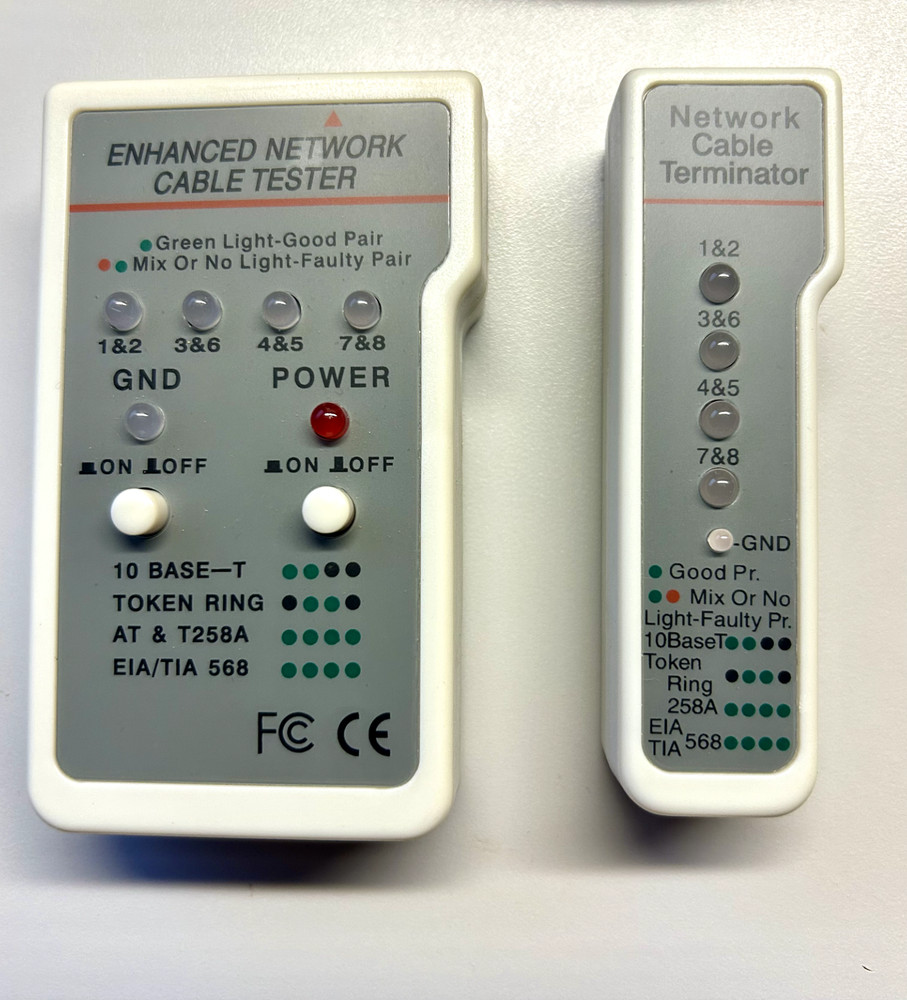 ENHANCED NETWORK CABLE TESTER NETWORK CABLE TERMINATOR MODEL #251452
