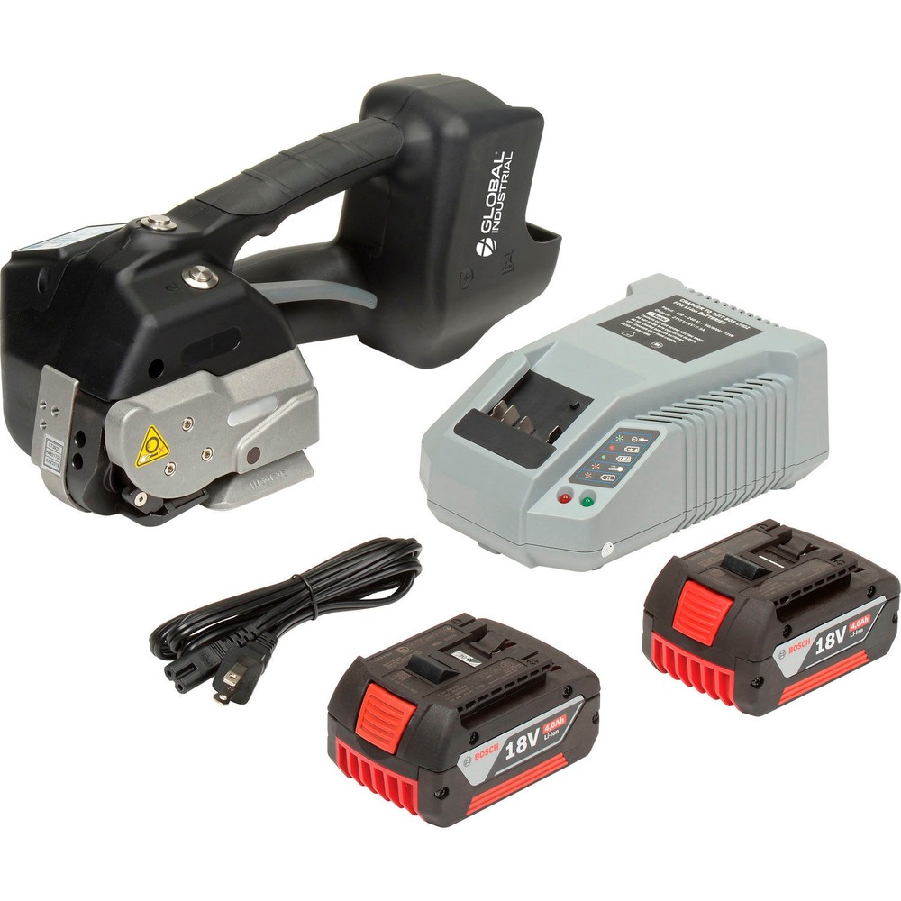 Global Industrial Battery Operated Polyester Strapping Tool For 5/8" Strap Width
