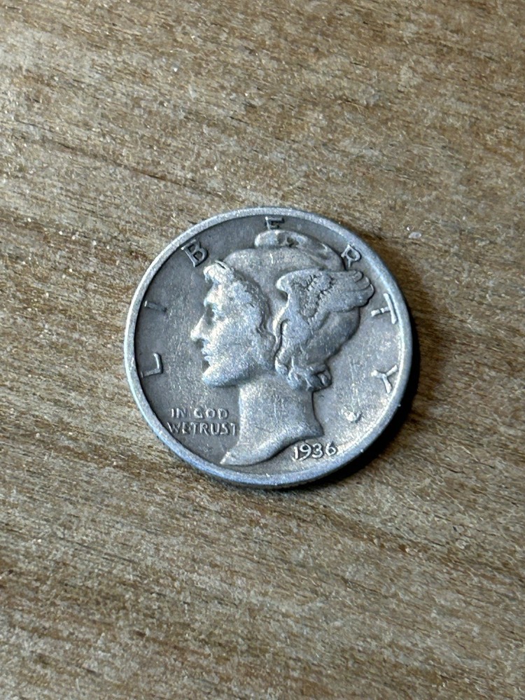 1936 Mercury Dime VF