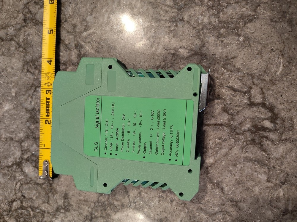 DC Signal Isolator Current Voltage Transmitter DIN Rail 0-10V To 0-5V Tool