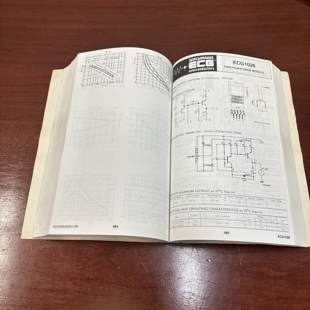 Sylvania ECG Semi Conductors, Linear, Modules And Integrated Circuits Book