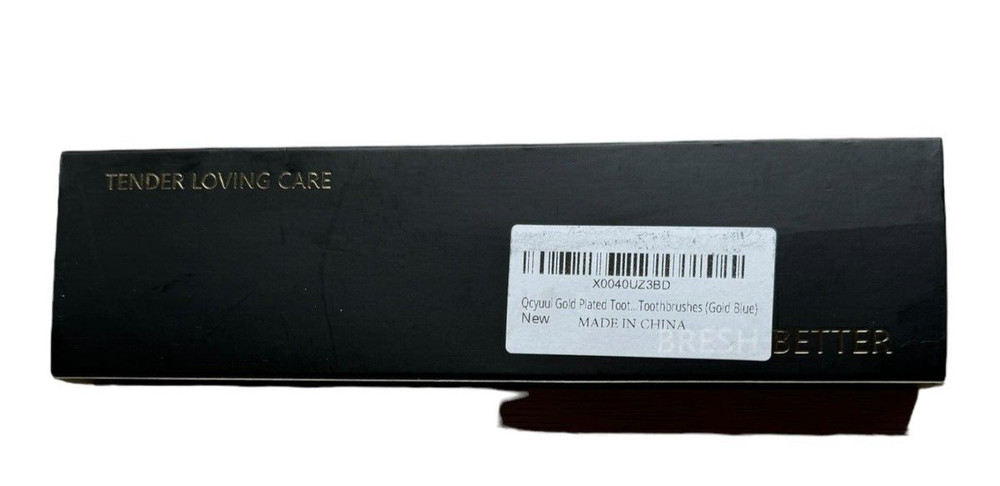 Gold Plated Toothbrush with Box - Soft