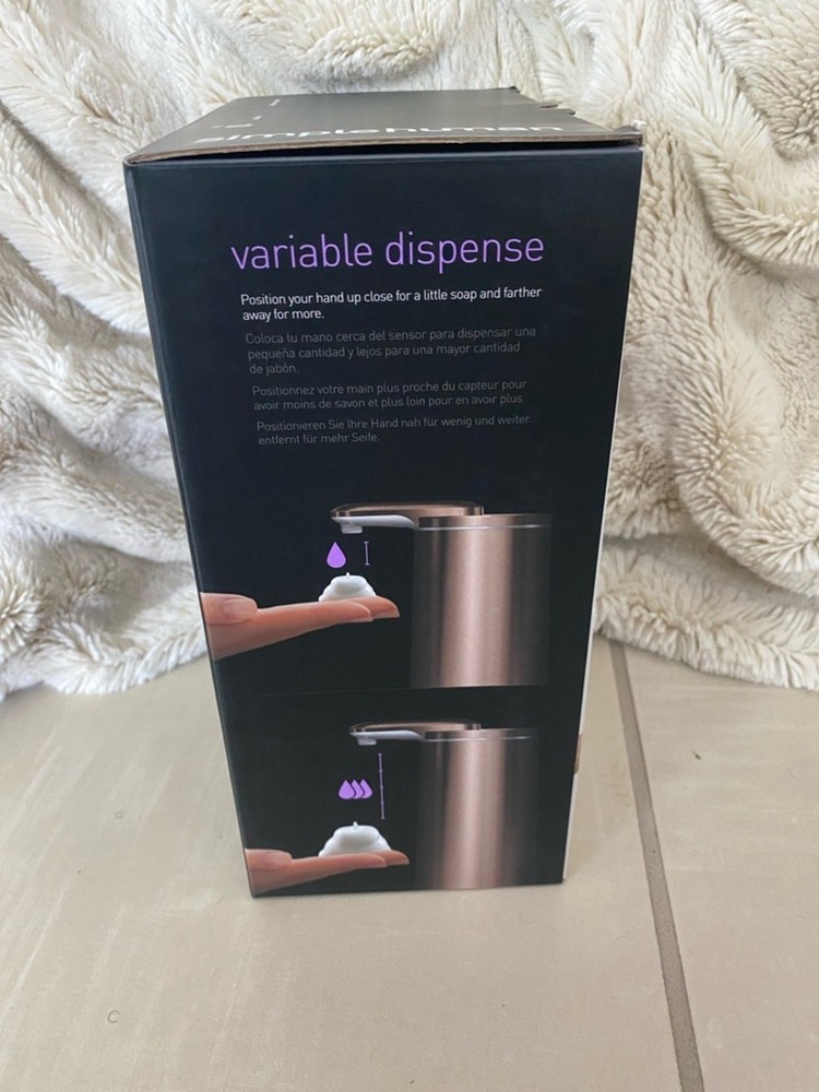 simplehuman Touchless Automatic Soap Dispenser ST1046 Gold Bathroom