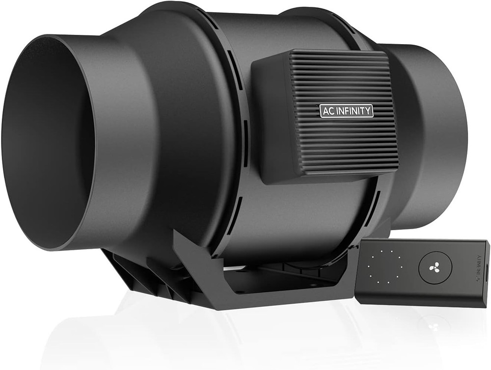 High-Performance 6-Inch Inline Duct Fan with 10-Speed Controller for Hydroponics
