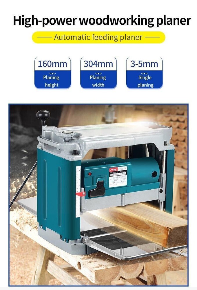 Woodworking Multi-function Planer Machine Electric Wood Planer 220V Small Househ
