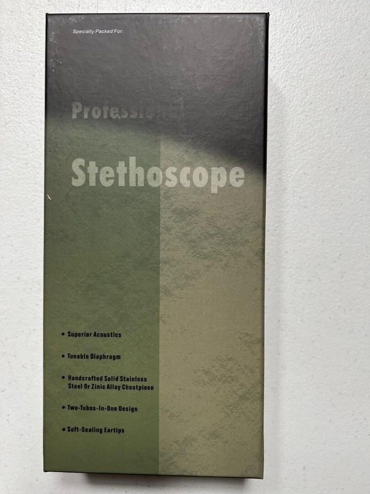 Professional Stethoscope, Black & Sliver