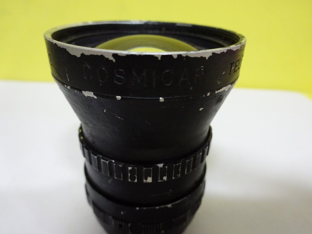 MICROSCOPE PART OPTICAL COSMICAR TV LENS CAMERA OPTICS AS IS BIN#P7-09