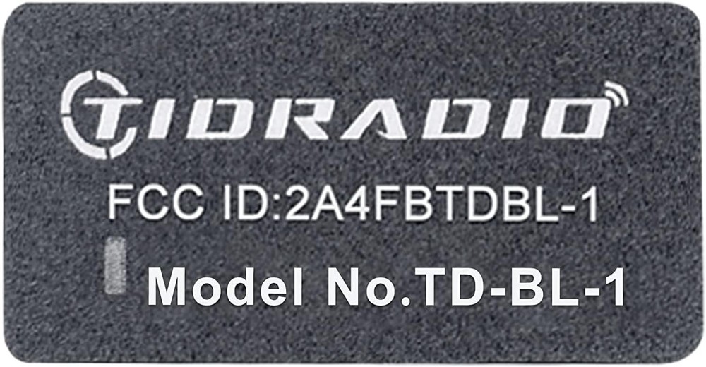 TIDRADIO Ham Radio Wireless Programmer Adapter APP and PC Program for Black