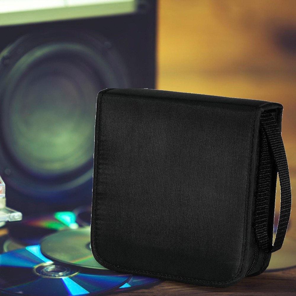 Oxford Solid Mini CD Case Holder 40 Capacity Disc Storage Bag Thickened Disc Bag