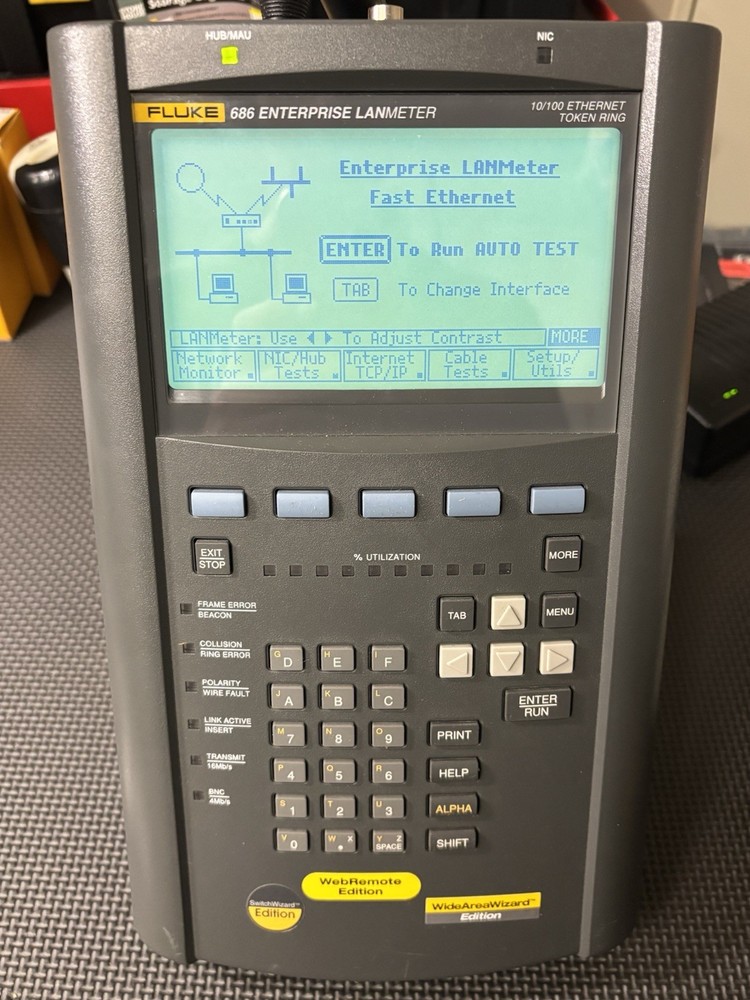 Fluke 686 Enterprise LANMeter - WebRemote, SwitchWizard, WideAreaWizard Editions