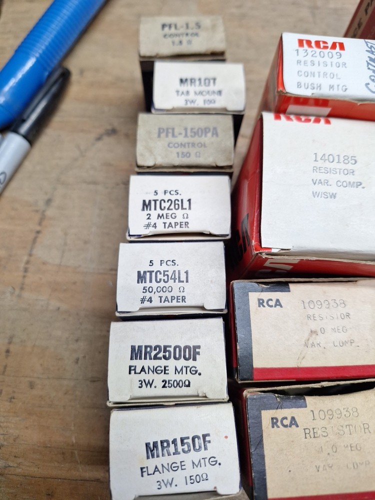 NOS Potentiometer Lot Mostly RCA