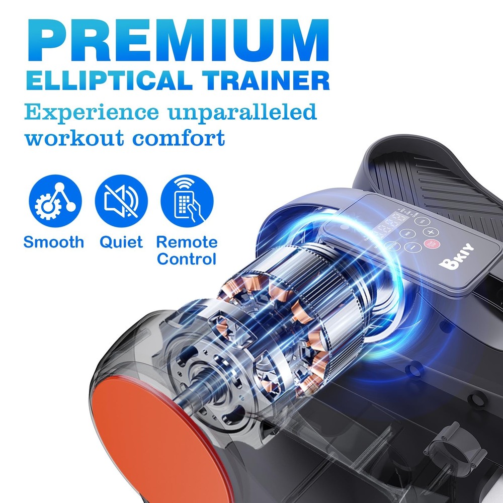 Under Desk Elliptical Exercise Machine, Electric UnderDesk Elliptical for Sen...