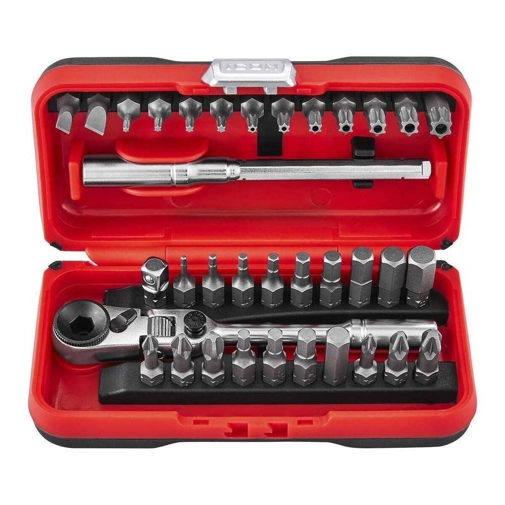 ICON RXFT-35 Locking Flex Head Ratchet Bit Set 35 Piece W/Protective Case