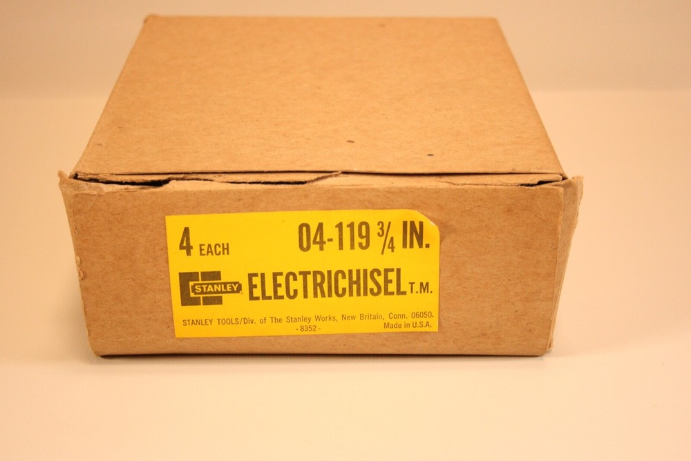 Box of Four Stanley 3/4" Electrichisel, NOS