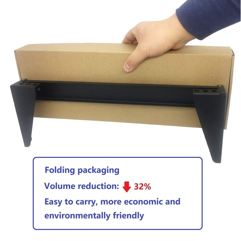 1U 19" Vertical Wall Mount Rack- Heavy Duty Wall Mount Patch Panel Bracket fo...