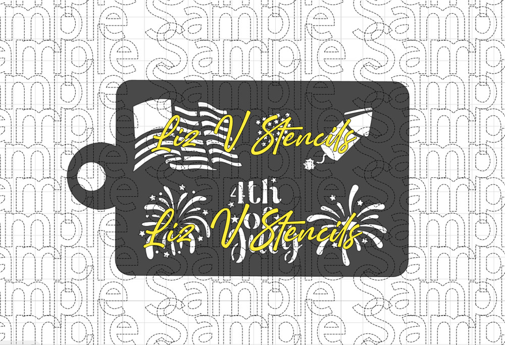 4th ofJuly Combo Stencil