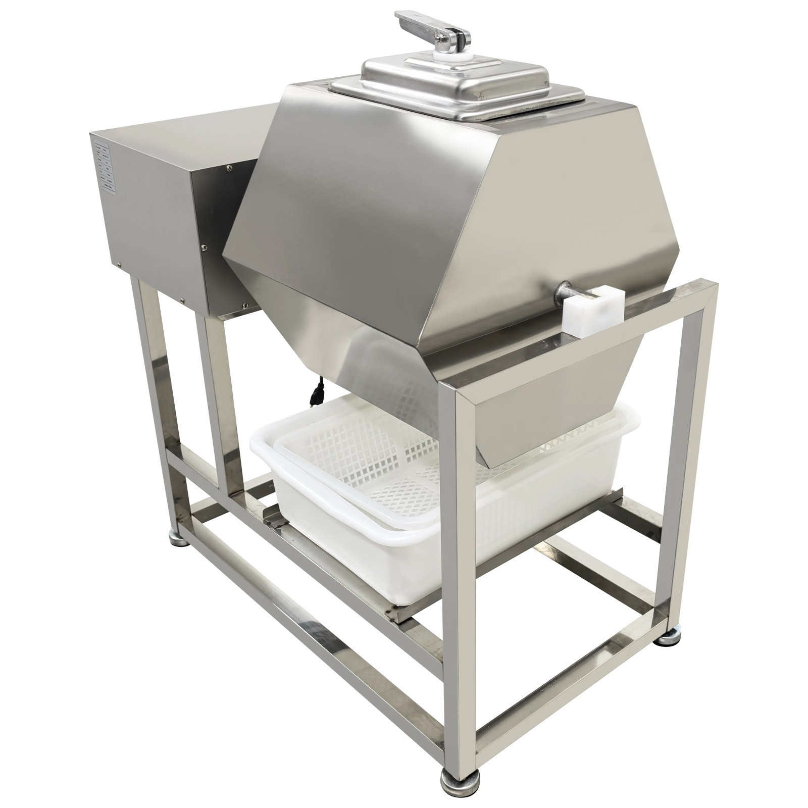 70L Commercial Meat Vegetable Tumbler Marinator Hexagonal Stainless Steel 110V