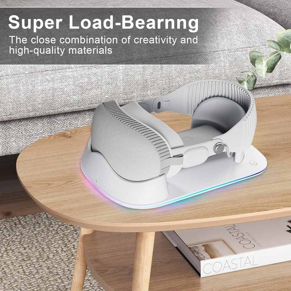 Charging Dock Designed for Apple Vision Pro Magnetic Charging AR Technology
