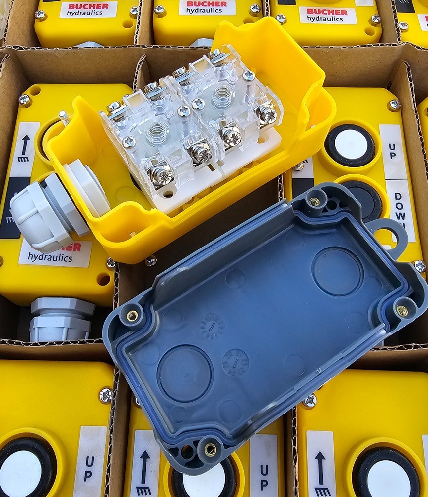 Bucher Hydraulics Control Box - Dump Trailer Controller - 4 Wire - No Wire - NEW