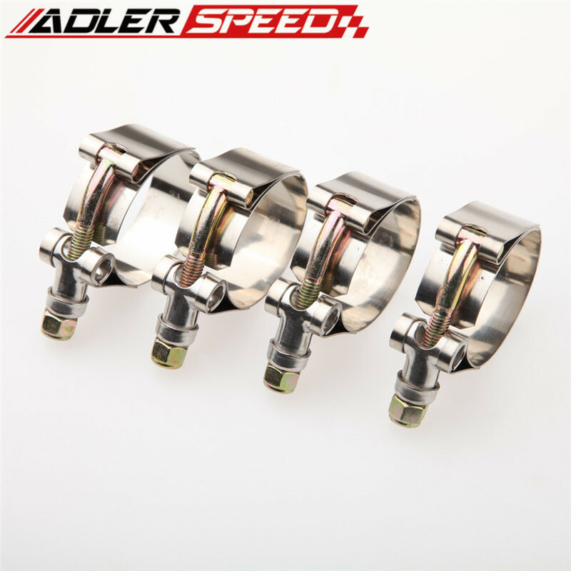 4PCS 1" inch Stainless Steel T-bolt Clamps Hose Coupler 31mm-36mm Range US