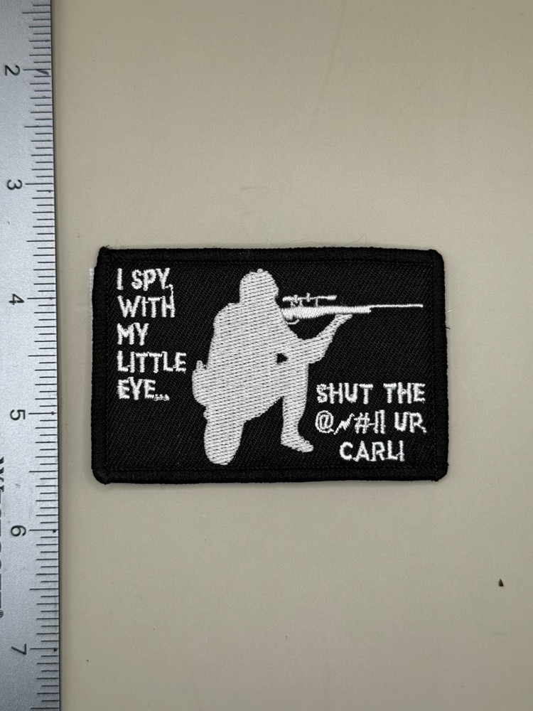 Tactical Morale Patch Hook and Loop SHUT UP CARL Funny Patch Infantry