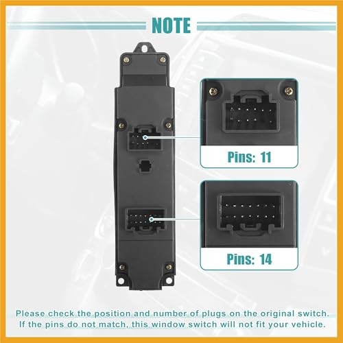 Front Left Driver Side Power Window Switch Fit for Mazda 2 M2 2007-2013