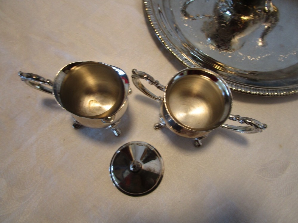 Vintage Godinger Silver Plated 4-Piece Tea serving set 1980’s