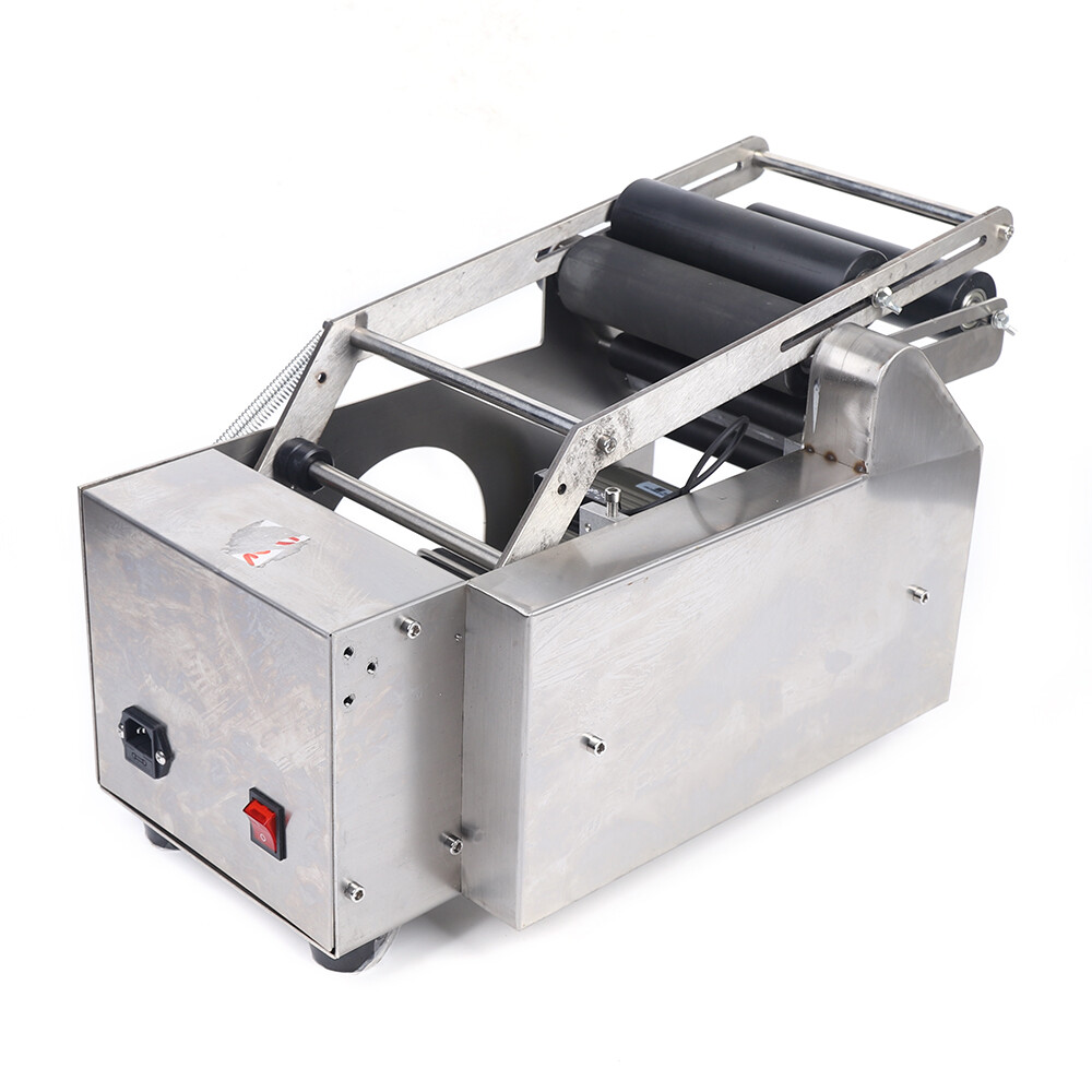 Semi-automatic Round Bottle Labeling Machine Production Date Marking Machine