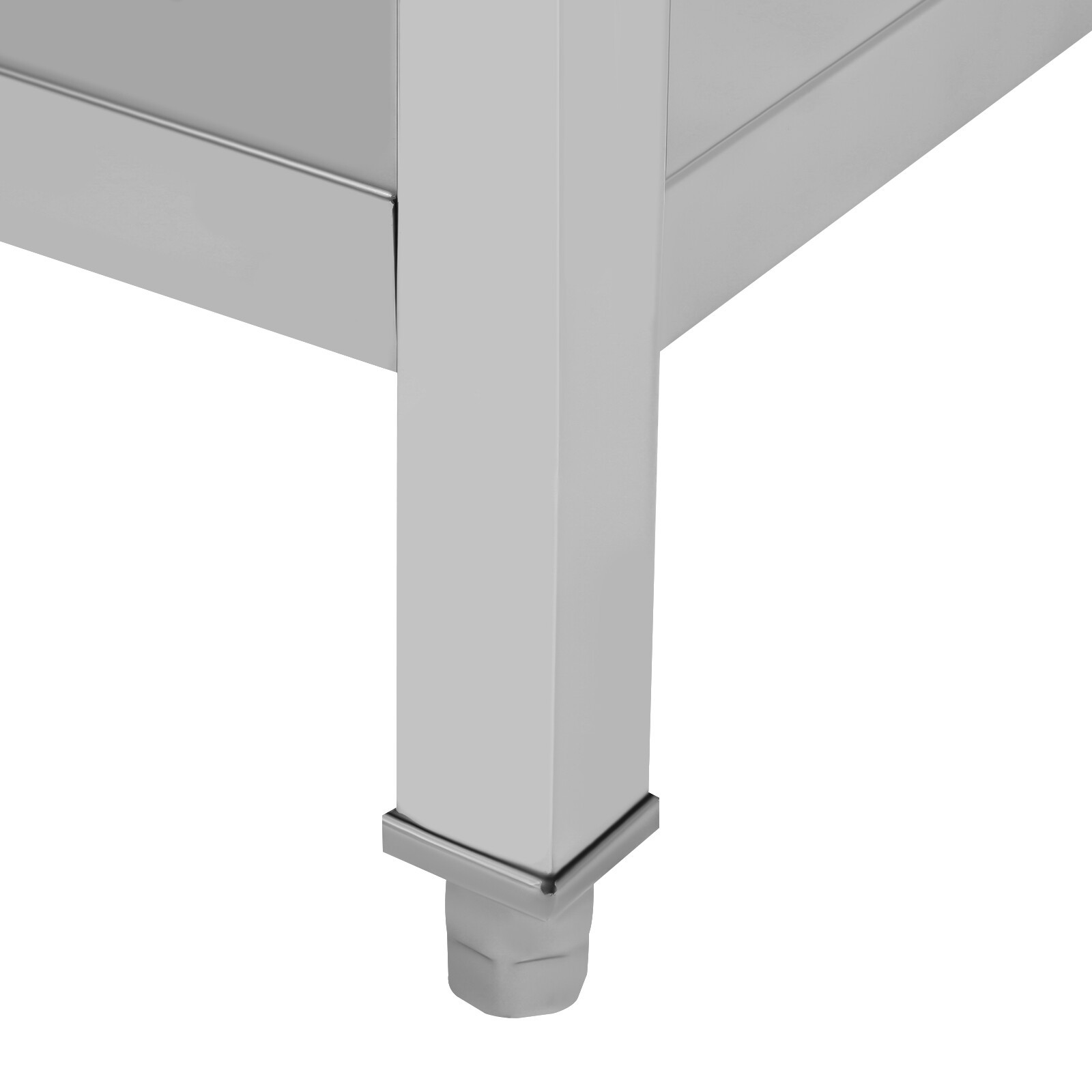 Commercial Sink Stainless Steel Utility Sink Single Bowl Kitchen Sink w/ Faucet