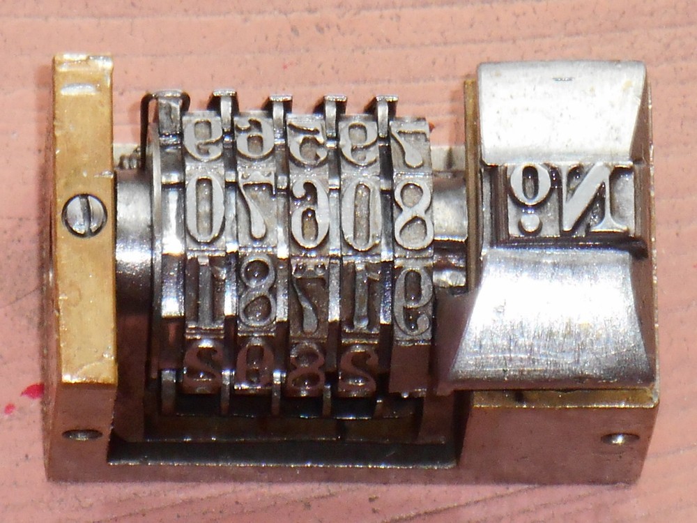 Letterpress Numbering machine (BATES) | 9405