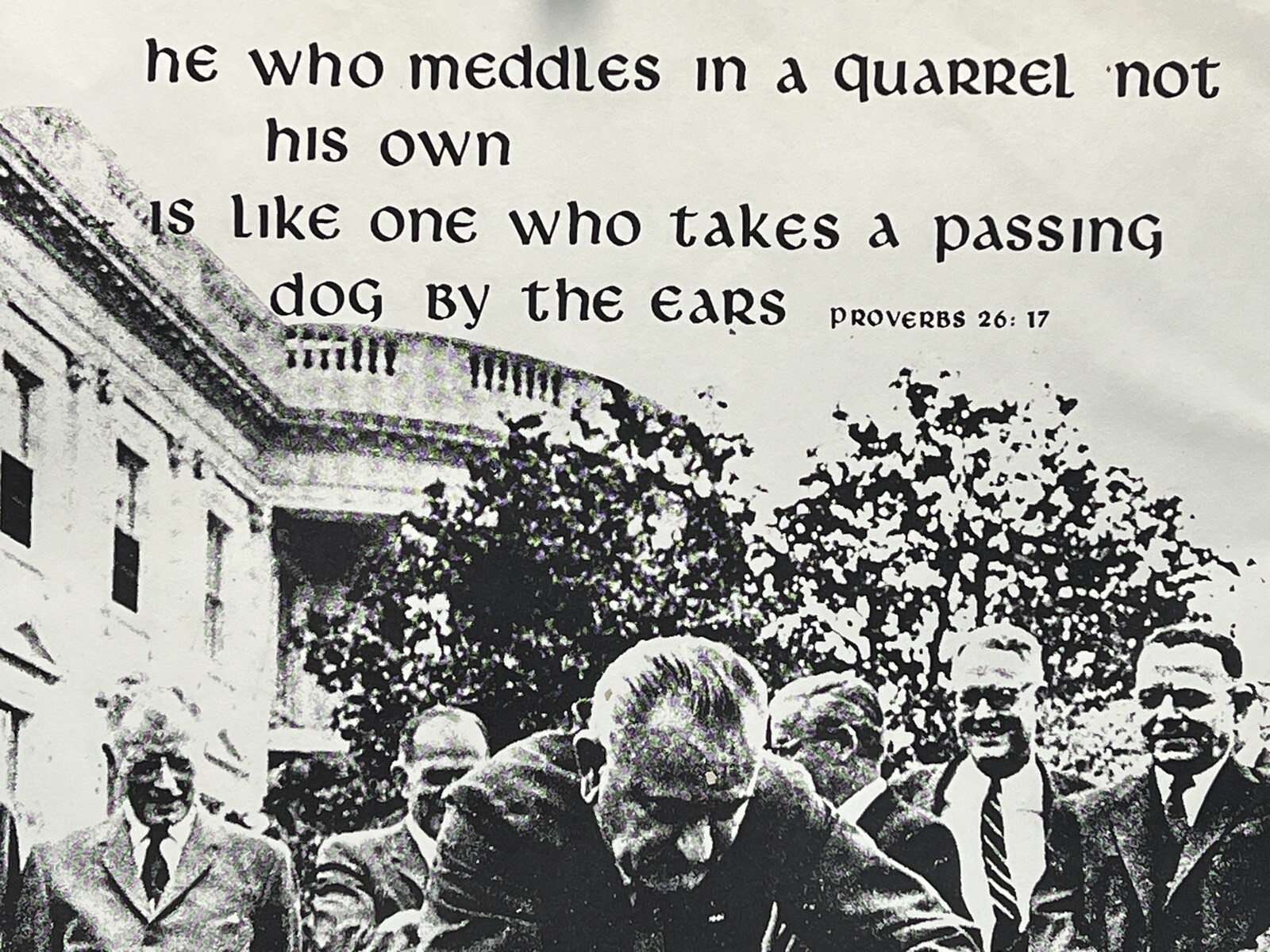 Vintage LBJ Dog Ears Anti-War Vietnam Protest Political Poster