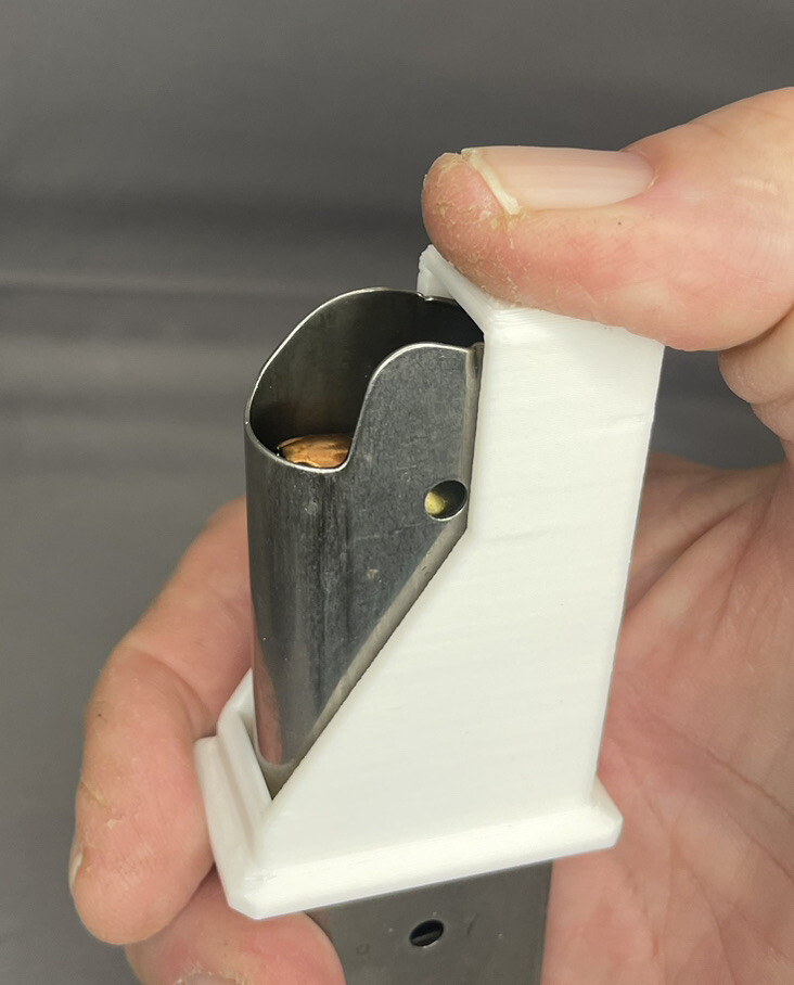 1911 Single Stack .45acp 45 acp .45 Magazine Speed Loader Speedloader WHITE