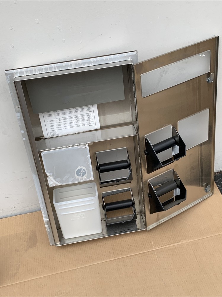 Bobrick B357 Partition Mounted Double Sided Seat Cover Dispenser (MISSING KEY)