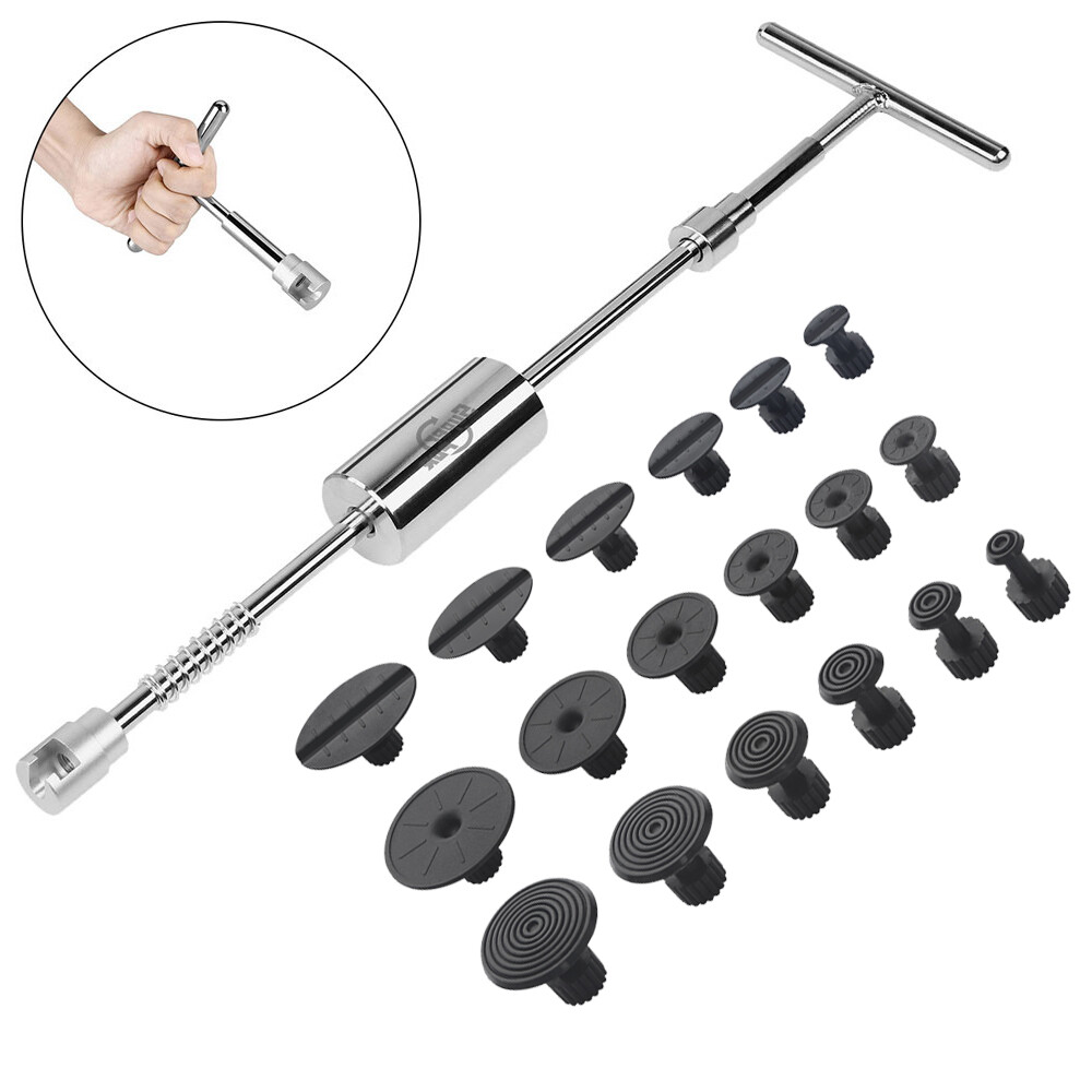 Car Body Dent Puller Bridge Lifter 87PC Paintless Hail Remover Repair Kit