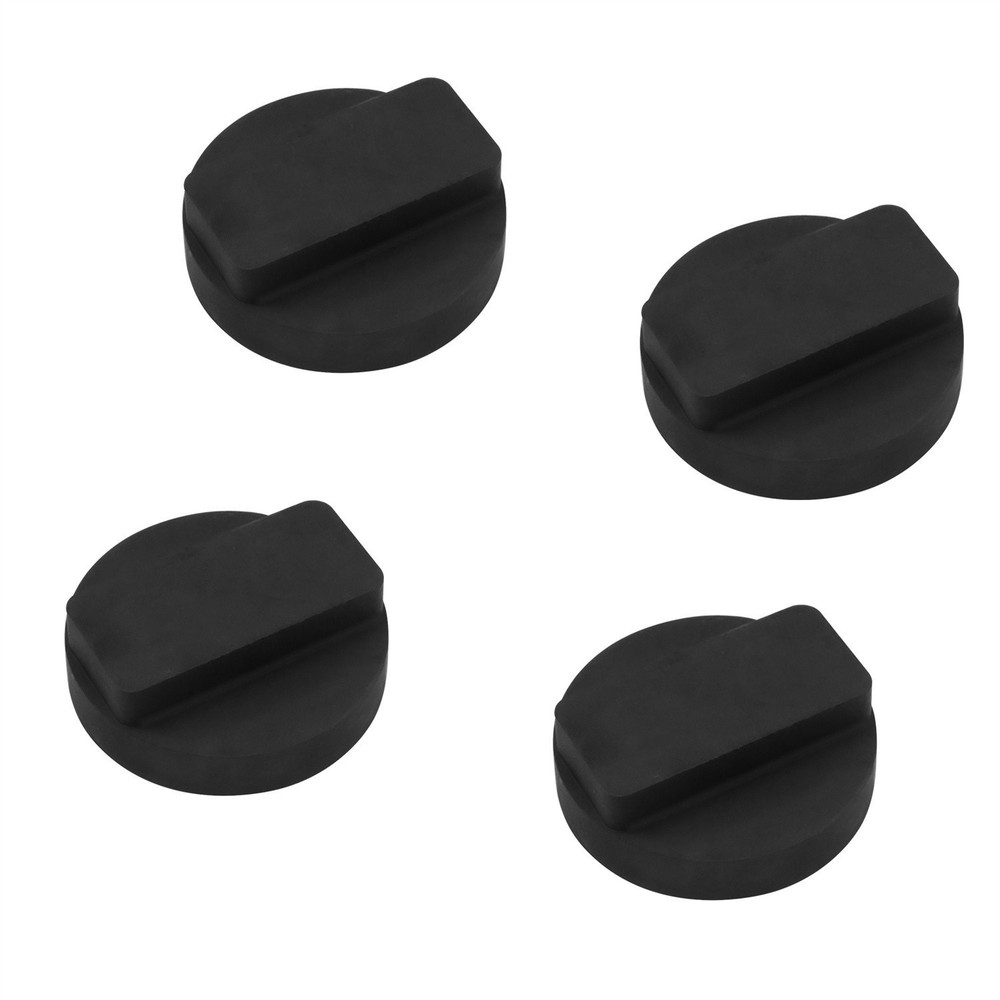4pcs 0.87"x2.36" Jack Pad Support Rubber Frame Rail Protector Adapter for BMW