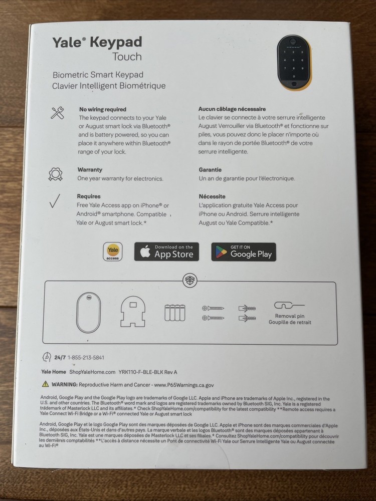 Yale Keypad Touch Door Lock Keyless Entry Pin Code Fingerprint