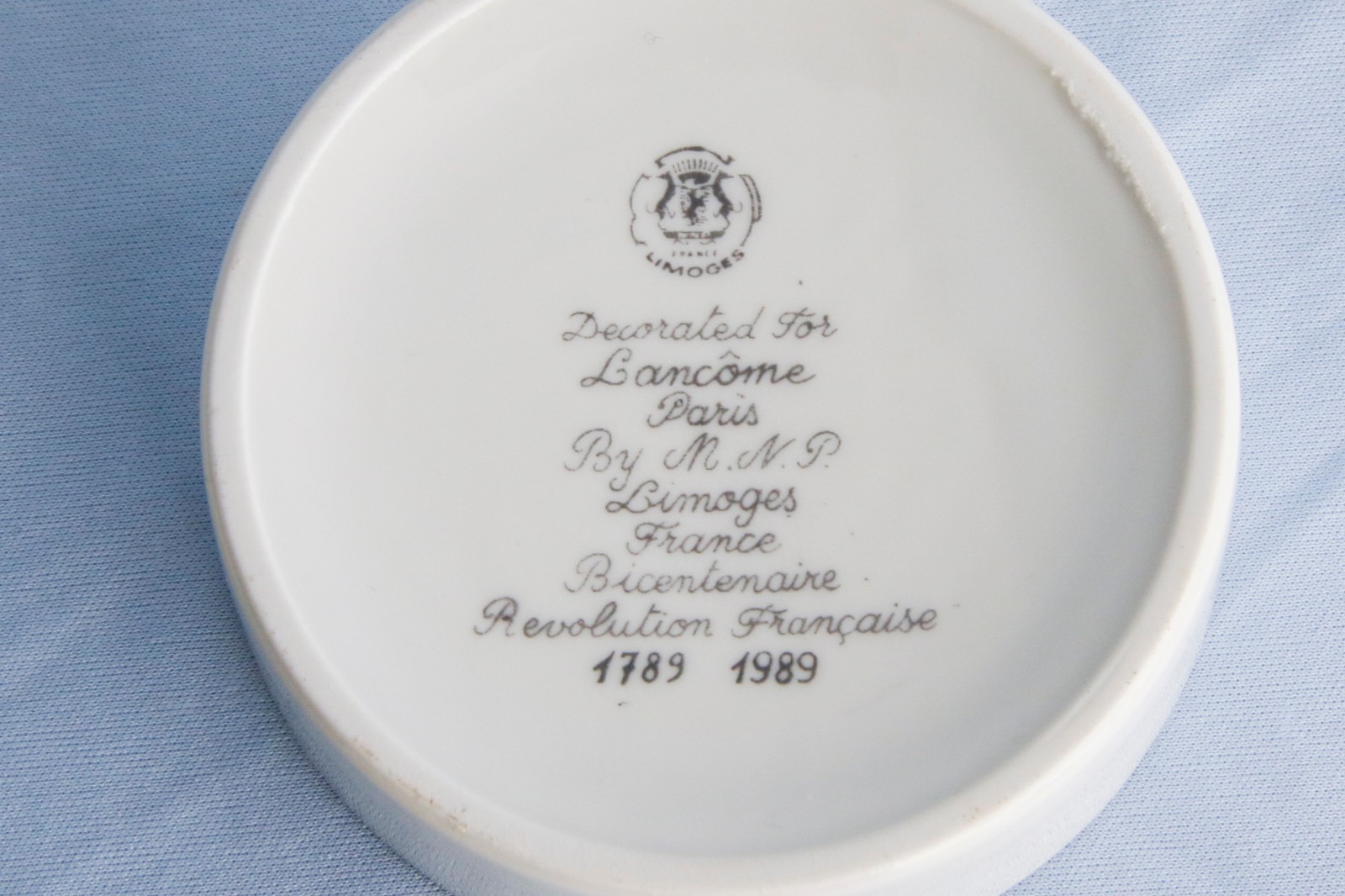 Lancome Limoges Porcelain French Revolution Bicentennial Lidded Box 1989