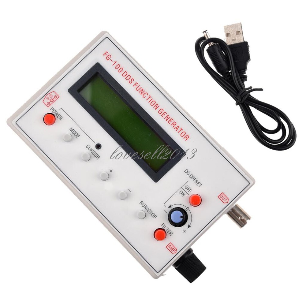DDS Function Signal Generator Sine+Triangle + Square Wave Frequency 1HZ-500KHz