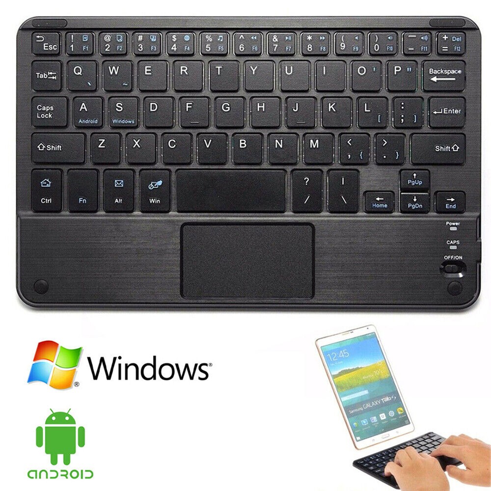 Upgrade Wireless Bluetooth Keyboard With Mouse Touchpad For Android/IOS Tablet