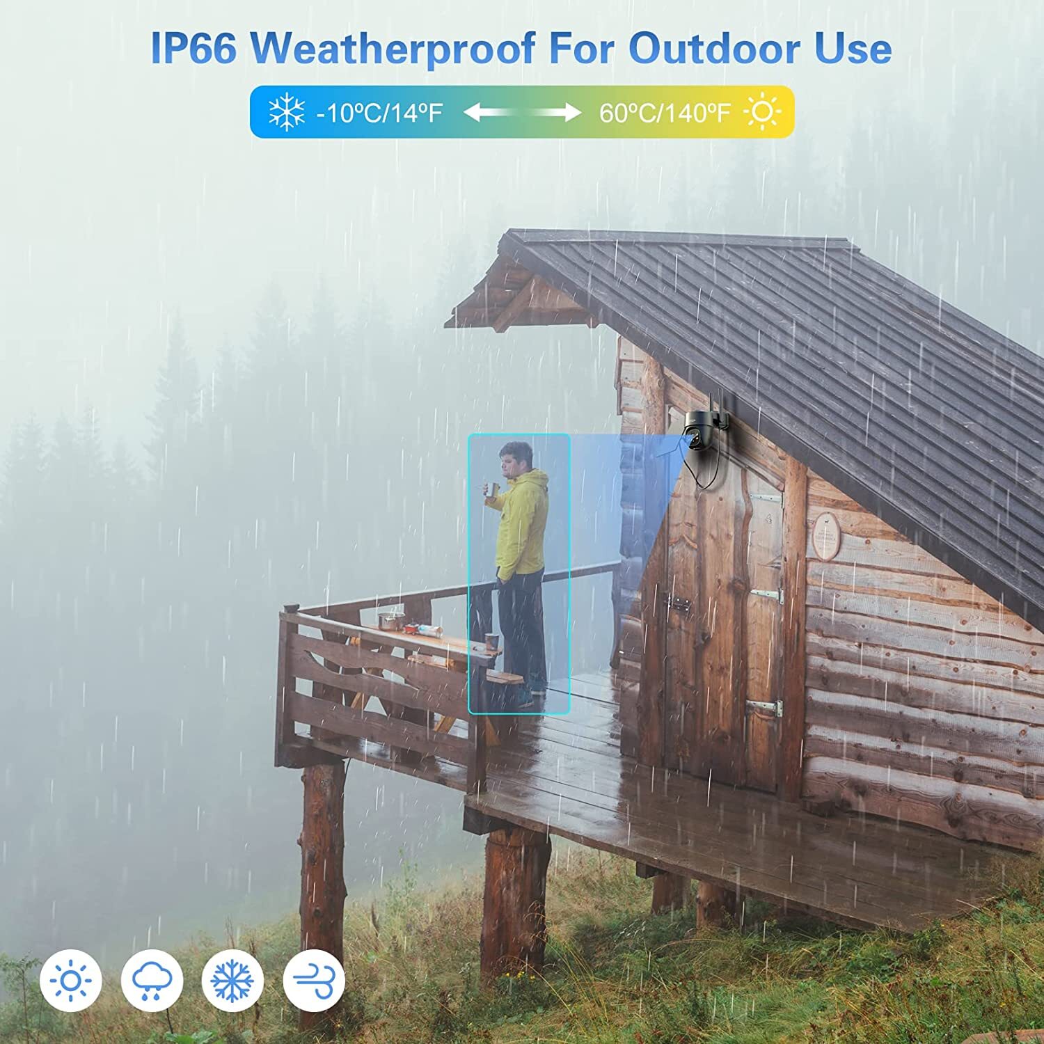 Xega Wireless 4G LTE Cellular Security Camera Solar with SIM Card & 2 Way Talk