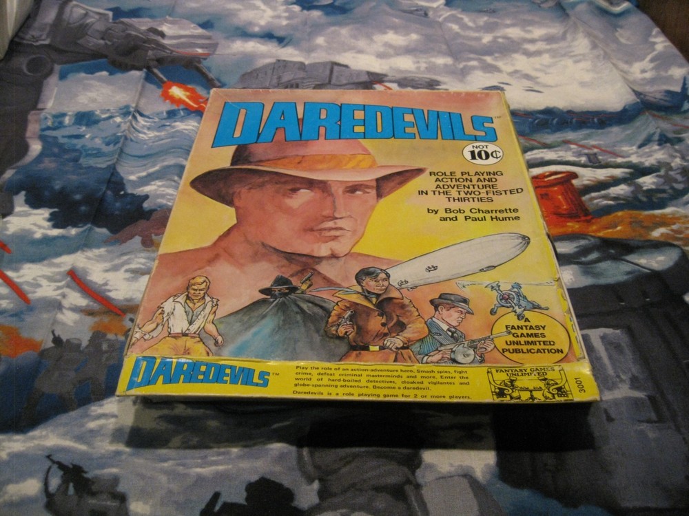 Daredevils RPG by FGU. Boxed Set plus Adventures