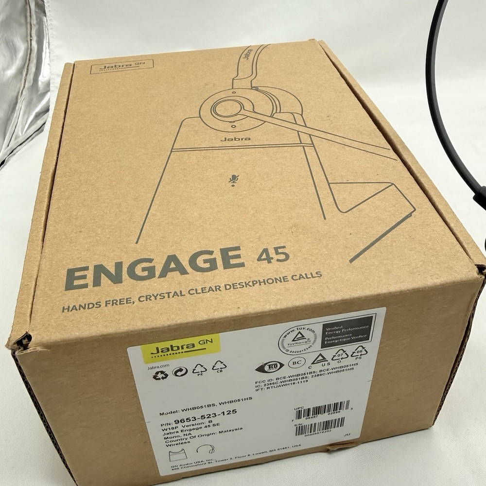 Jabra Engage 65 SE (Second Edition) Mono Wireless Headset, Single-Ear Black
