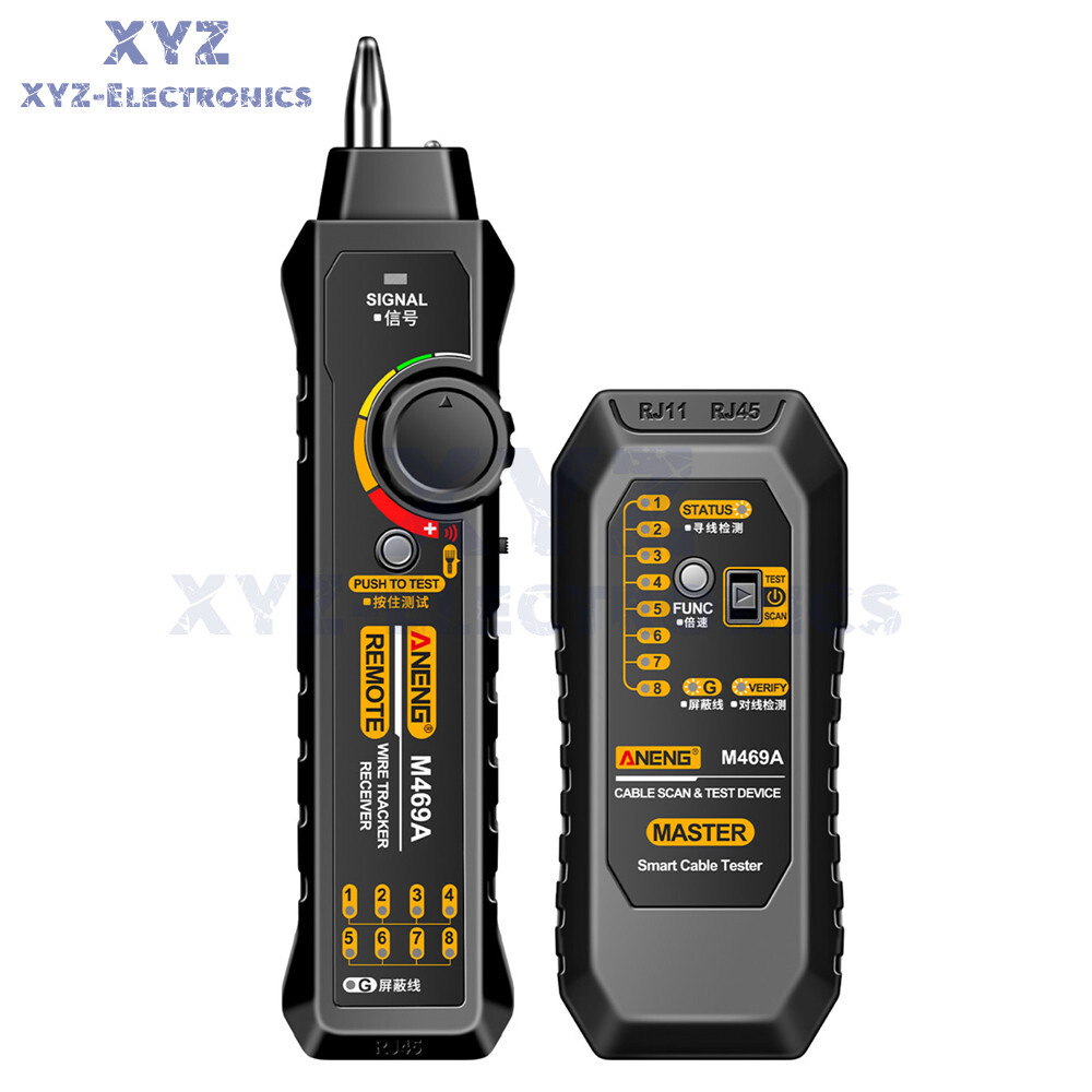 ANENG M469A Multifunctional Network Cable Tracker Networking Analyzer RJ45 RJ11