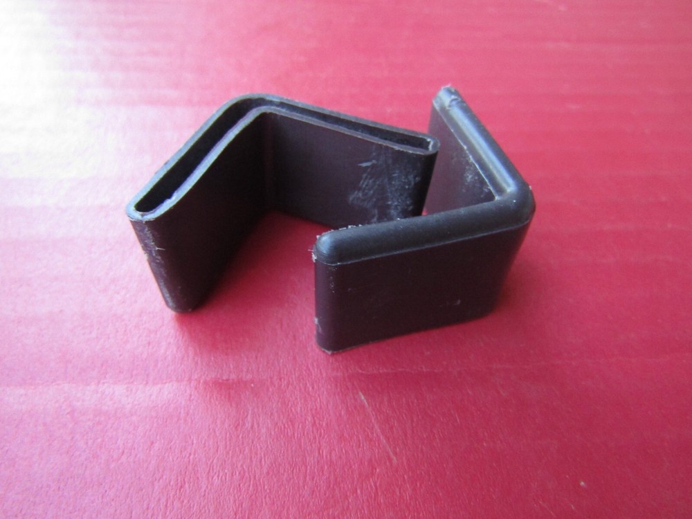 BED FRAME CORNER GUARD Pair Plastic 1" x 1" Angle End Caps Brown Guards