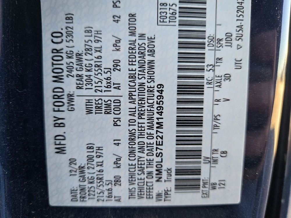 2019-2023 Ford Transit Connect 4.2" Display Screen