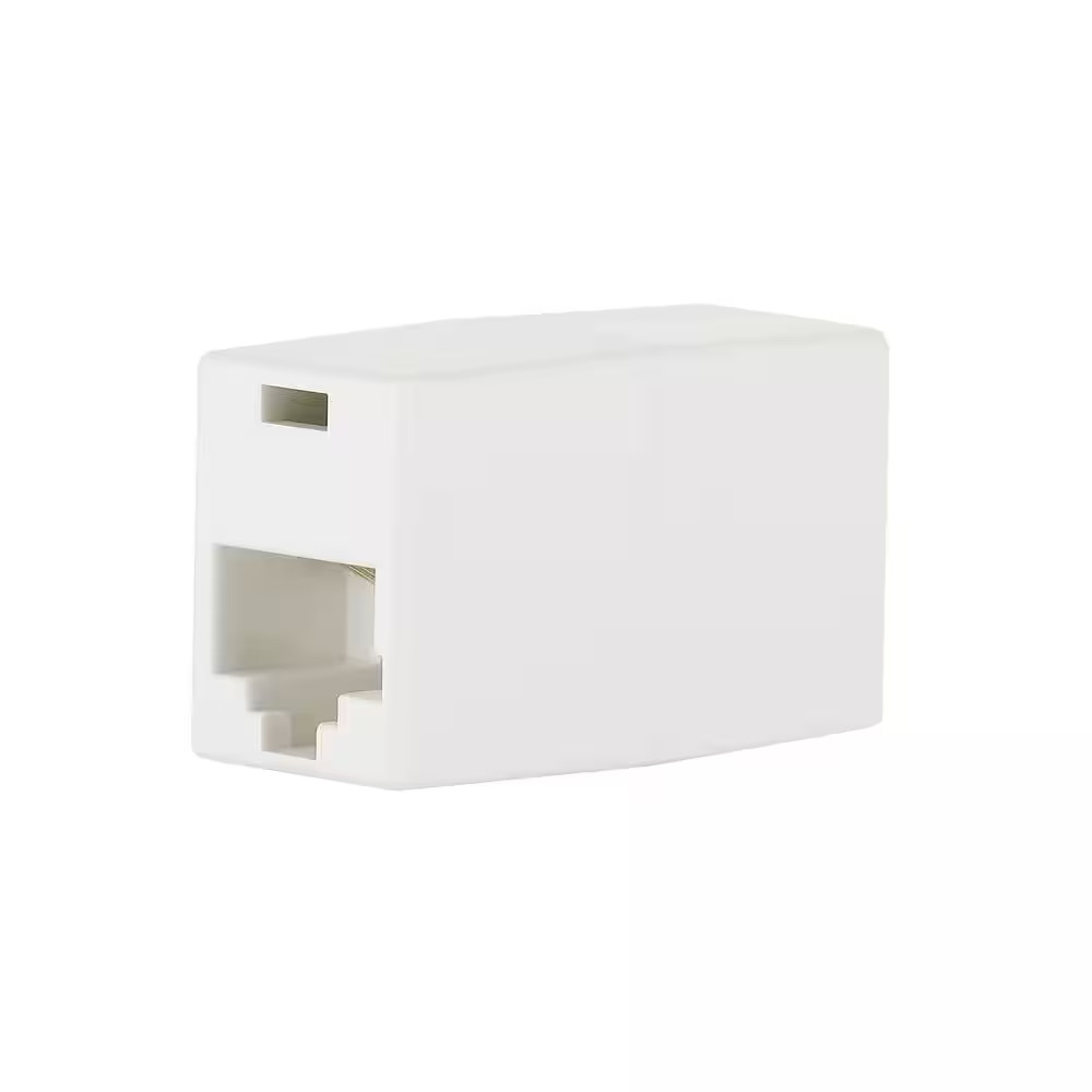 In-Line Ethernet Cord Coupler, White