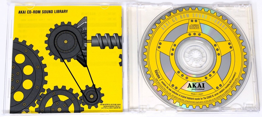 Akai Professional Sound Library Volume 7 Akai Format Sample Library Sampling CD